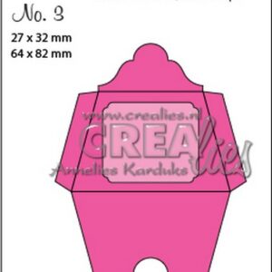 Crealies Aparto no. 3 - Mini Message 3 CLAP03 / 27x32mm - 64x82mm