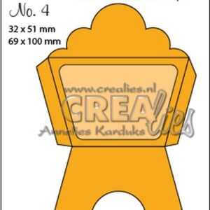 Crealies Aparto no. 4 - Mini Message 4 CLAP04 / 32x51mm - 69x100mm