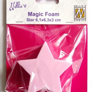 Nellies Choice Mixed Media Magic Foam star shape NMMF007 6,1cmx6,3cm thick 3cm