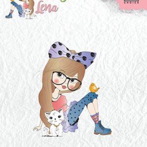 Nellies Choice Clearstempel - Lena dieren vriend CSLL002