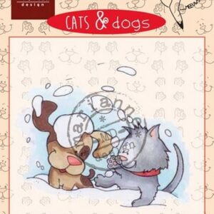 Marianne D Clear stamp Cats & dogs - snow fun CD3501