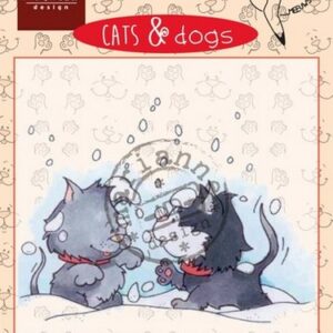 Marianne D Clear stamp Cats & dogs - snow fight CD3502