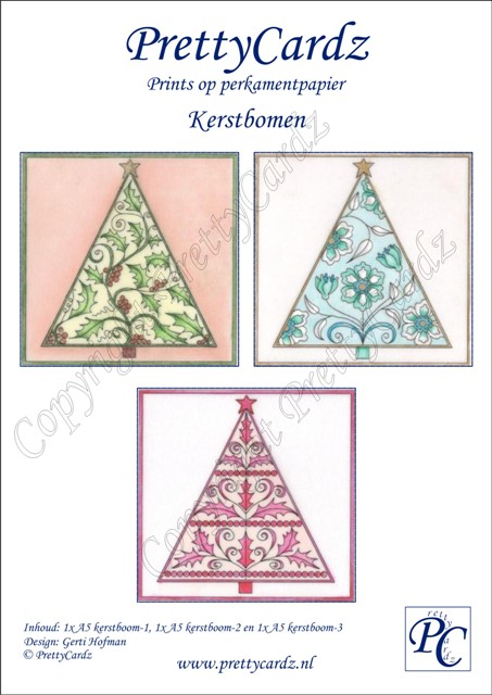 PrettyCardz set Christmas Trees