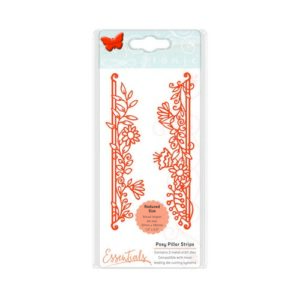 Tonic Studios Die fanciful floral - posy pillar strip 1536E