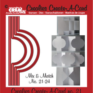 Crealies Create A Card no. 21 stans voor kaart 14,5 x 6,5 cm / CCAC21