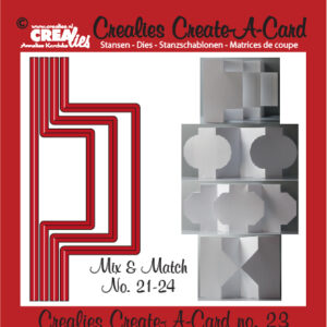 Crealies Create A Card no. 23 stans voor kaart 14,5 x 6,5 cm / CCAC23-0