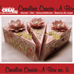 Crealies Create A Box no. 5 piece of cake 13,5 x 18,3 cm / CCAB05