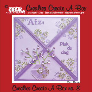 Crealies Create A Box no. 8 Card box 14,6 x 15,9 cm / CCAB08