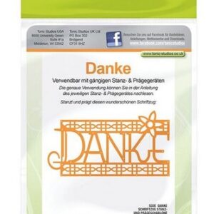 Tonic Studios Die - Text Danke (DE) 533E