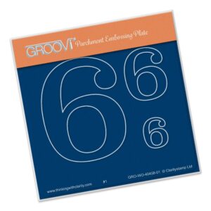 Groovi Plate A6 Open Number 6