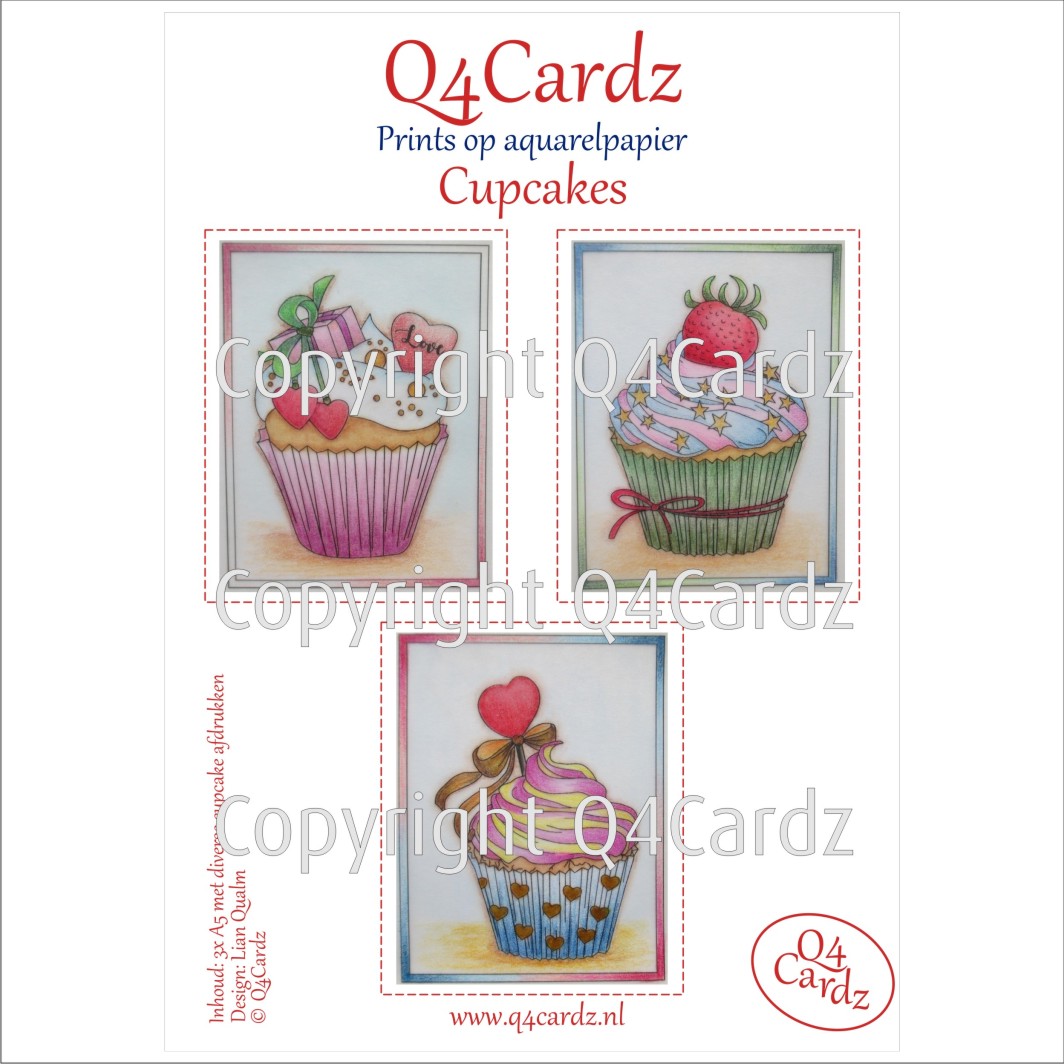 PrettyCardz set Cupcakes
