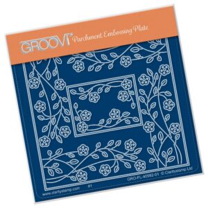 Groovi Plate A6 TINA'S RECTANGLE FLOWER PARCHLET
