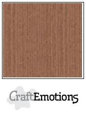 CraftEmotions linnenkarton 10 vel terra bruin LHC-76 A4 250gr