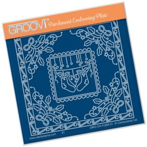 Groovi Plate A6 TINA'S CHRISTMAS STOCKINGS PARCHLET