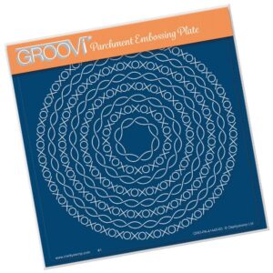 NESTED BORDER FRAME - TWISTS & KISSES Groovi plate A5 41445