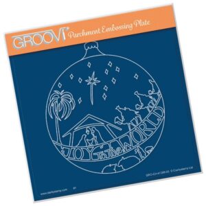 Groovi Plate A5 JOY TO THE WORLD BAUBLE GRO-CH-41388-03