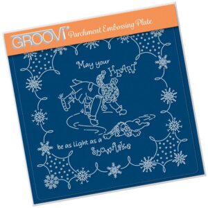 Groovi Plate A5 LINDA'S CHILDREN - WINTER - BOY ICE SKATING