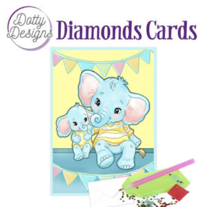 Dotty Designs Diamond Cards - Elephants
