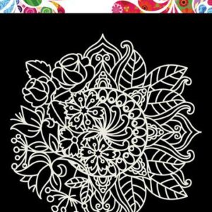 Dutch Doobadoo Mask Art 15x15cm Mandala met Bloem 470.715.624