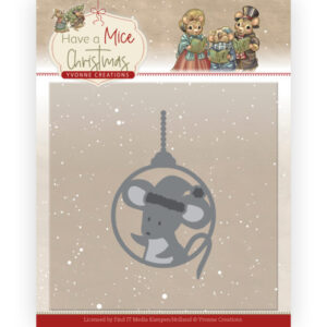 Dies - Yvonne Creations - Have a Mice Christmas - Christmas Mouse Bauble 10253