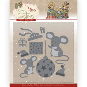 Dies - Yvonne Creations - Have a Mice Christmas - Christmas Mouse Gift 10252