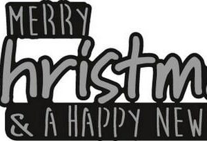 Marianne D Craftables Merry CHRISTMAS CR1327