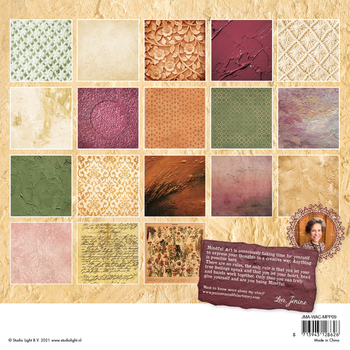Studio Light Mixed Paper Pad Jenine‘s Warm & Cozy nr.09 - Afbeelding 2