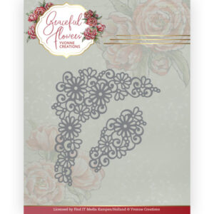 Dies - Yvonne Creations - Graceful Flowers - Graceful Corner  10263