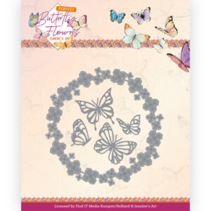 Dies - Jeanine's Art - Perfect Butterfly Flowers - Butterfly Wreath 10152