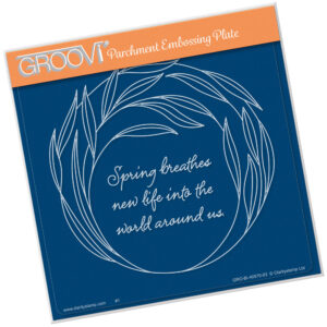 WILLOWY WREATH A5 SQUARE GROOVI PLATE 40570