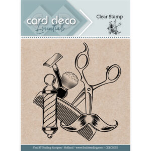 Card Deco Essentials Clear Stamps - Barber