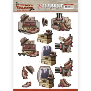 3D Push Out - Amy Design Classic men's Collection - Gentleman 10632