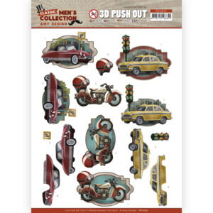 3D Push Out - Amy Design Classic men's Collection - Cars 10631