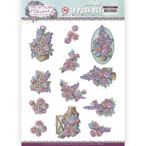 3D Push Out - Yvonne Creations - Stylisch Flowers - Flower Arrangement 10637