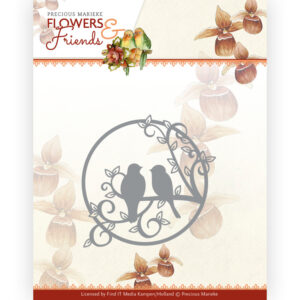 Dies - Precious Marieke - Flowers and Friends - Circle with Birds 10233