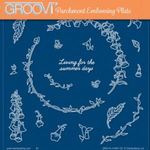 BARBARA'S SUMMER SEASONAL WREATH A5 SQUARE GROOVI PLATE 41651