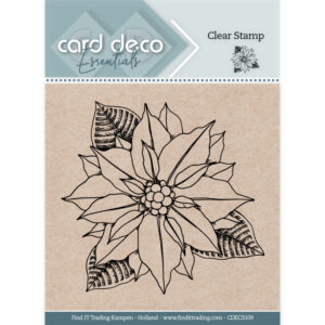 Card Deco Essentials Clear Stamps - Christmas Flower