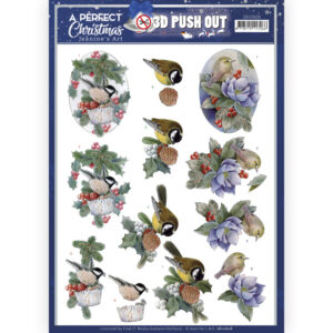 3D Push Out - Jeanine's Art - A Perfect Christmas - Christmas Birds10608