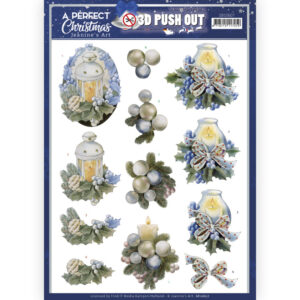 3D Push Out - Jeanine's Art - A Perfect Christmas - Christmas Candles 10607