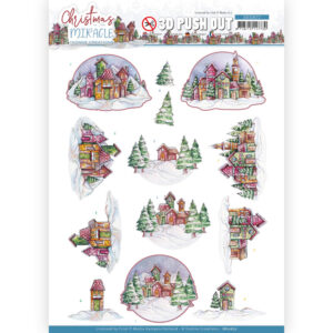 3D Push Out - Yvonne Creations - Christmas Miracle - House 10672