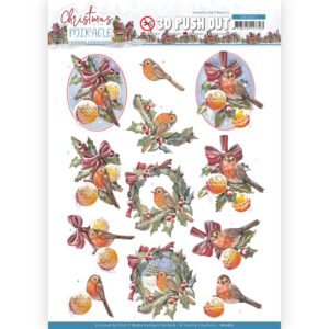 3D Push Out - Yvonne Creations - Christmas Miracle - Bird 10671