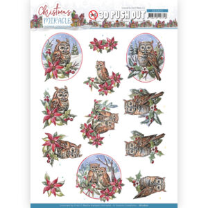 3D Push Out - Yvonne Creations - Christmas Miracle - Owl 10670