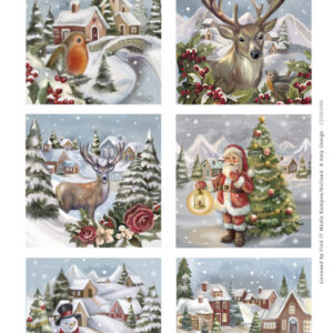 Scenery uitdrukvel - Amy Design - From Santa with Love - Christmas Bird Square10096