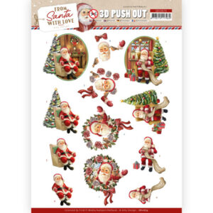 3D Push Out - Amy Design - From Santa with Love - Santa 10674