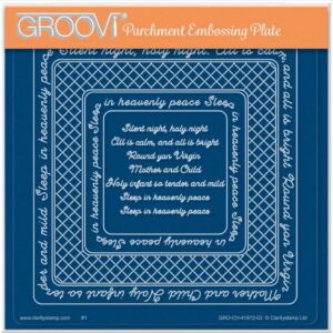 LINDA WILLIAMS' SILENT NIGHT NESTED WRAPS -  A5 SQUARE GROOVI PLATE 41872