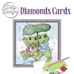 Dotty Designs Diamond Cards - Kikkers met Paraplu