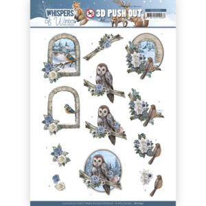 3D Push Out - Amy Design - Whispers of Winter - Winter Birds 10696