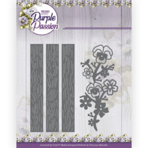 Dies - Precious Marieke - Purple Passion - Fence with Pansies 10245
