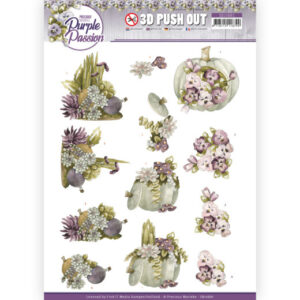 3D Push Out - Precious Marieke - Purple Passion - Pumpkin Passion 10681