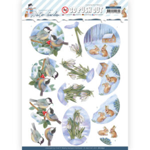 3D Push Out - Jeanine's Art - Winter Garden - Snow Drop 10697